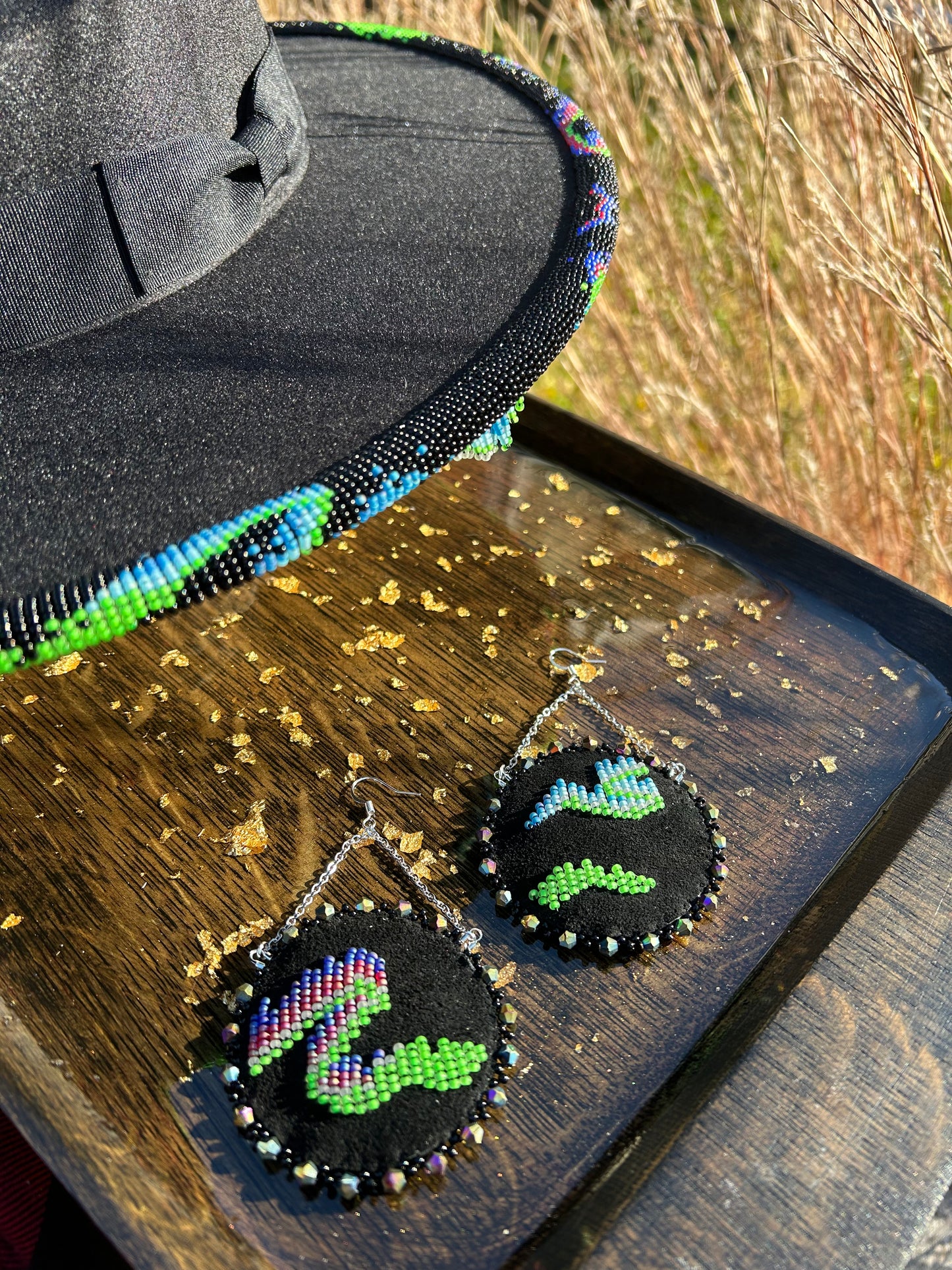 Aurora Borealis Hat Set