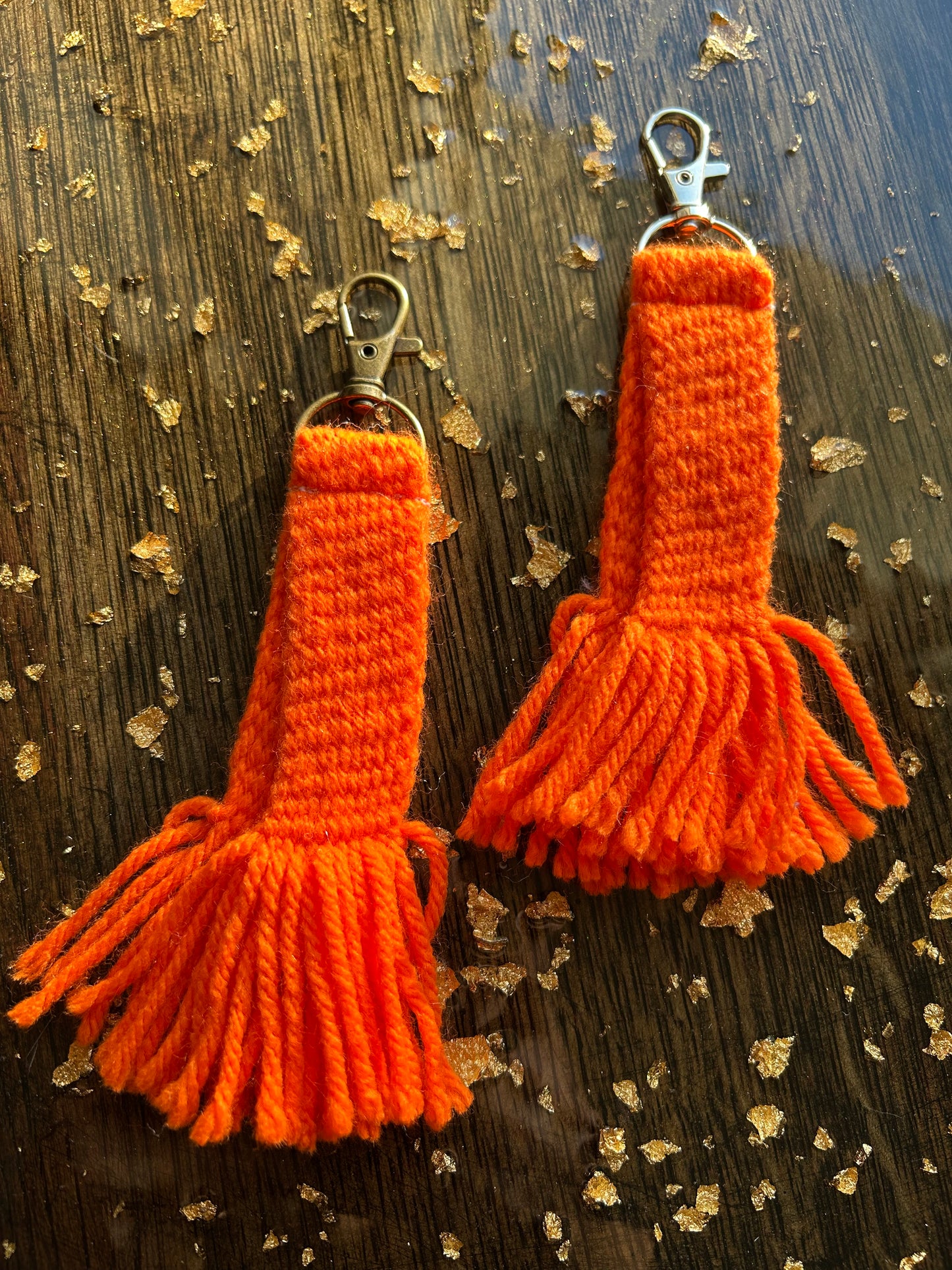 Finger-woven Sash Keychains