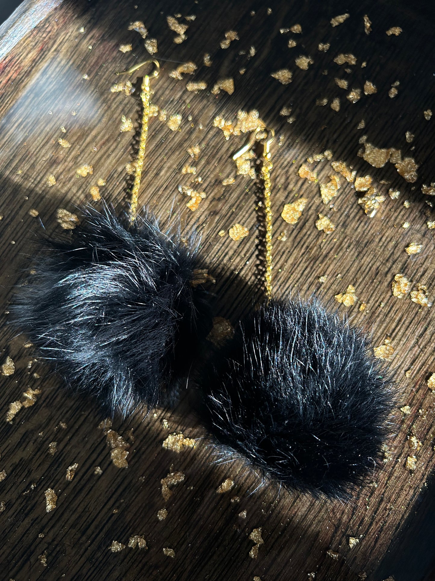 Single Pompom Earrings