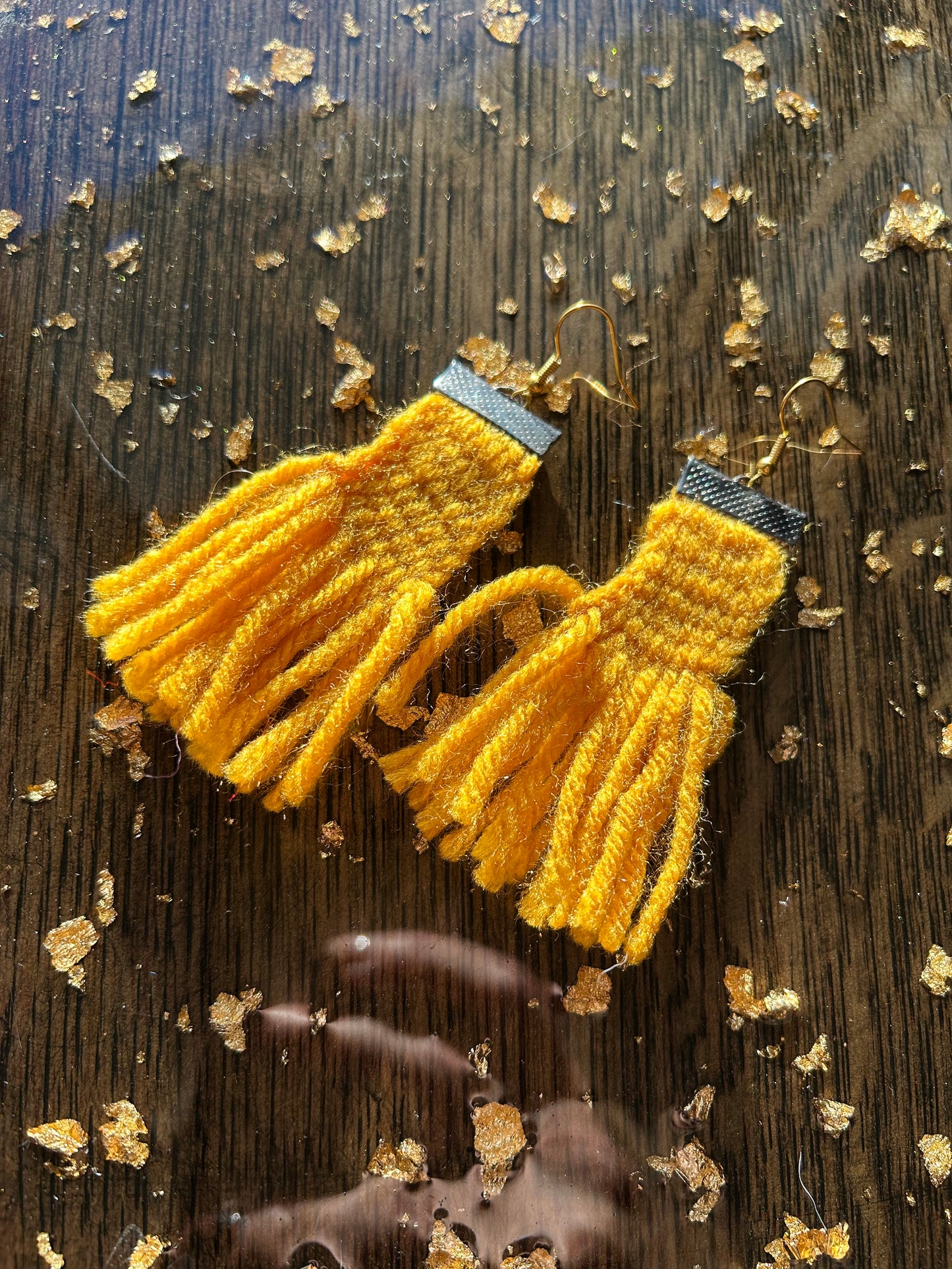 Finger-woven Sash Earrings