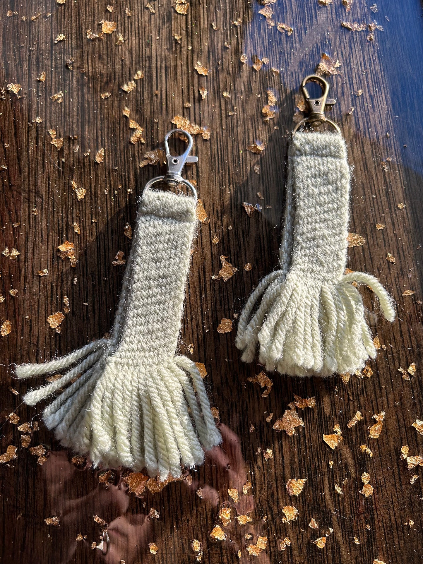 Finger-woven Sash Keychains
