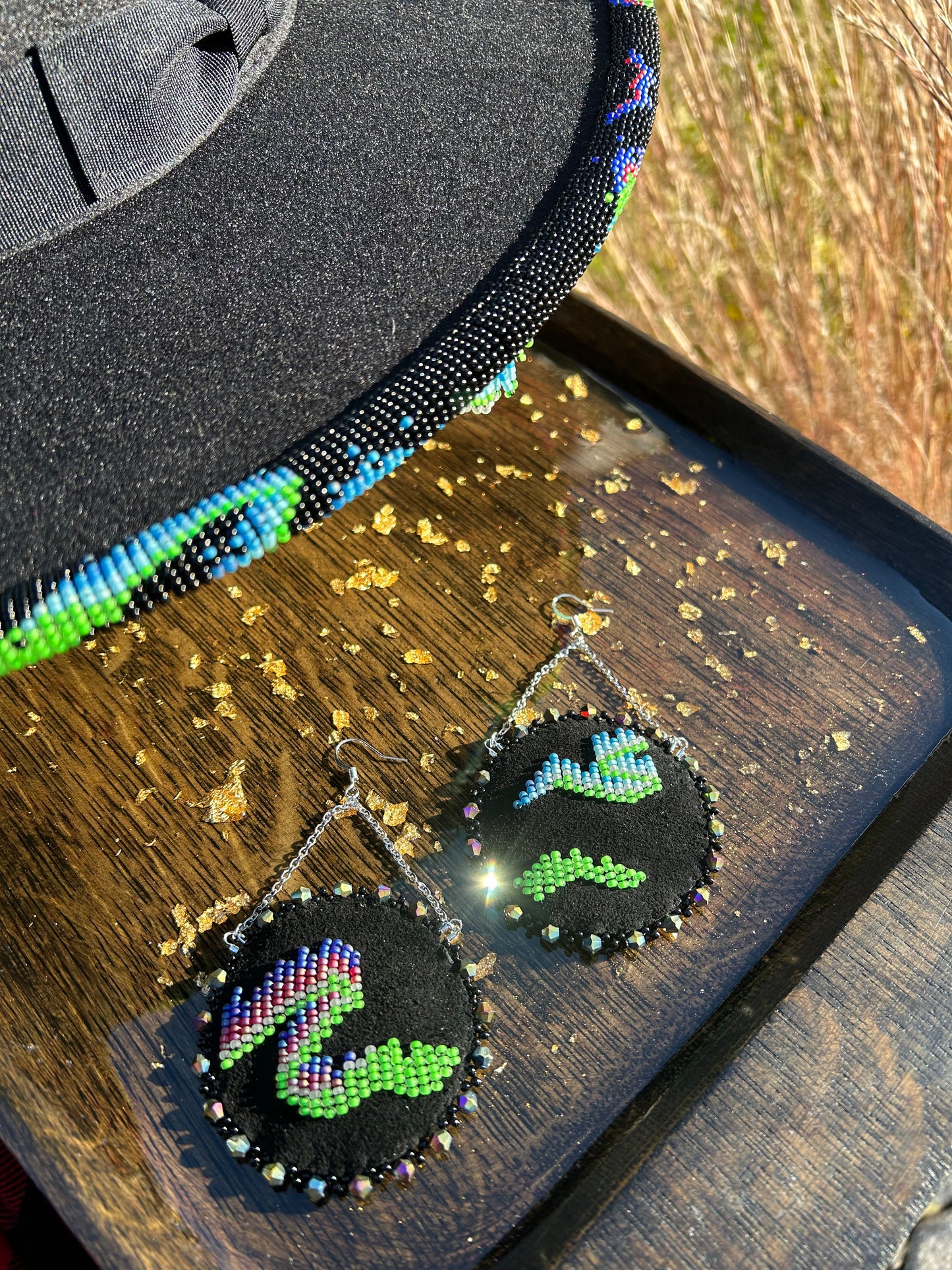 Aurora Borealis Hat Set