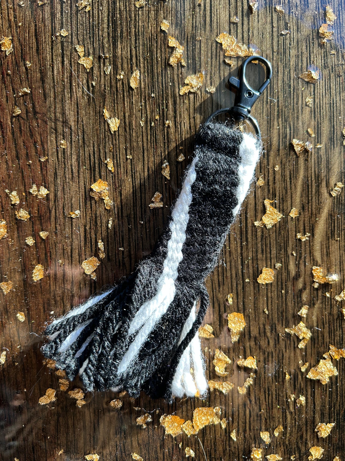 Finger-woven Sash Keychains