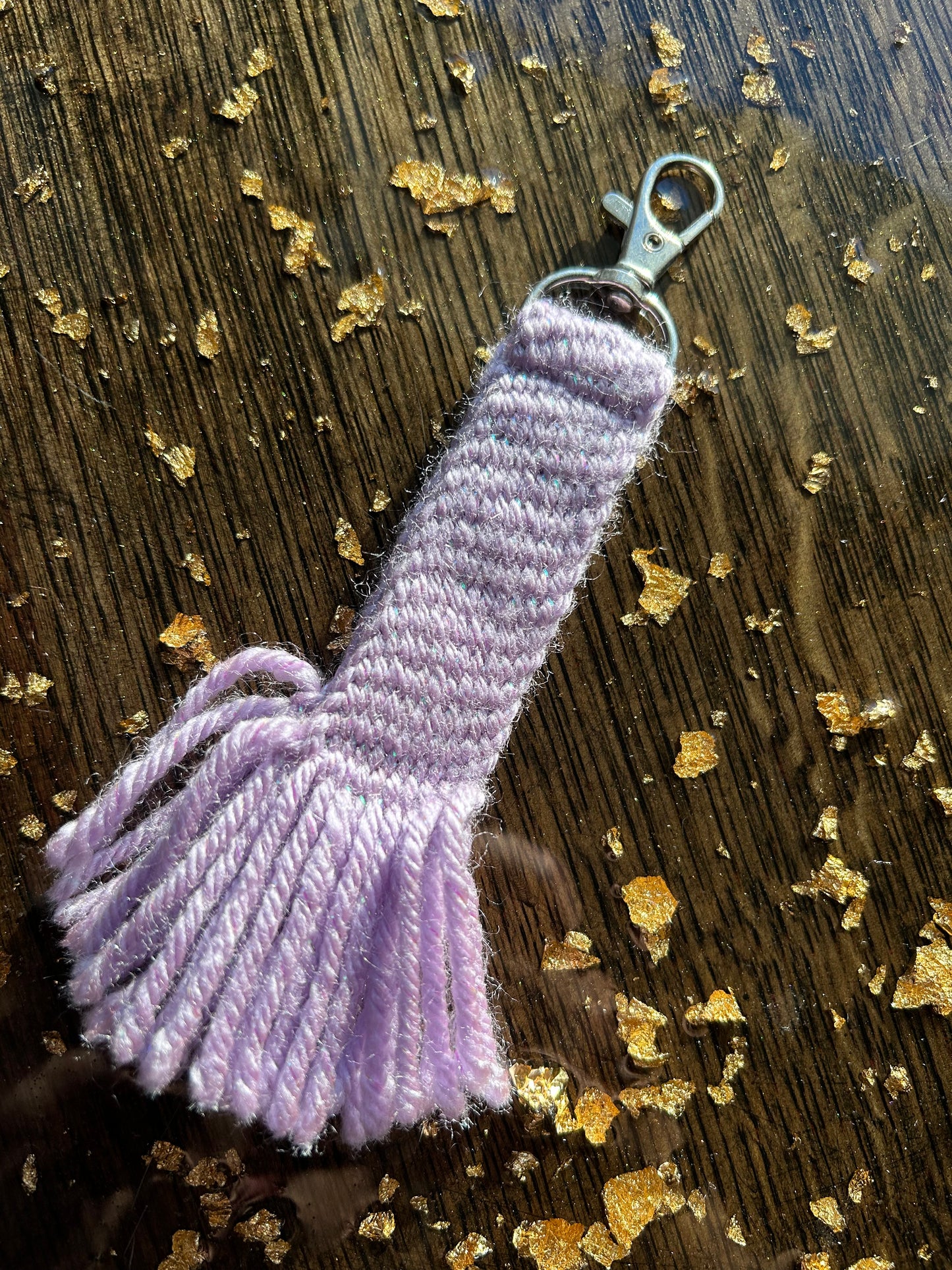 Finger-woven Sash Keychains
