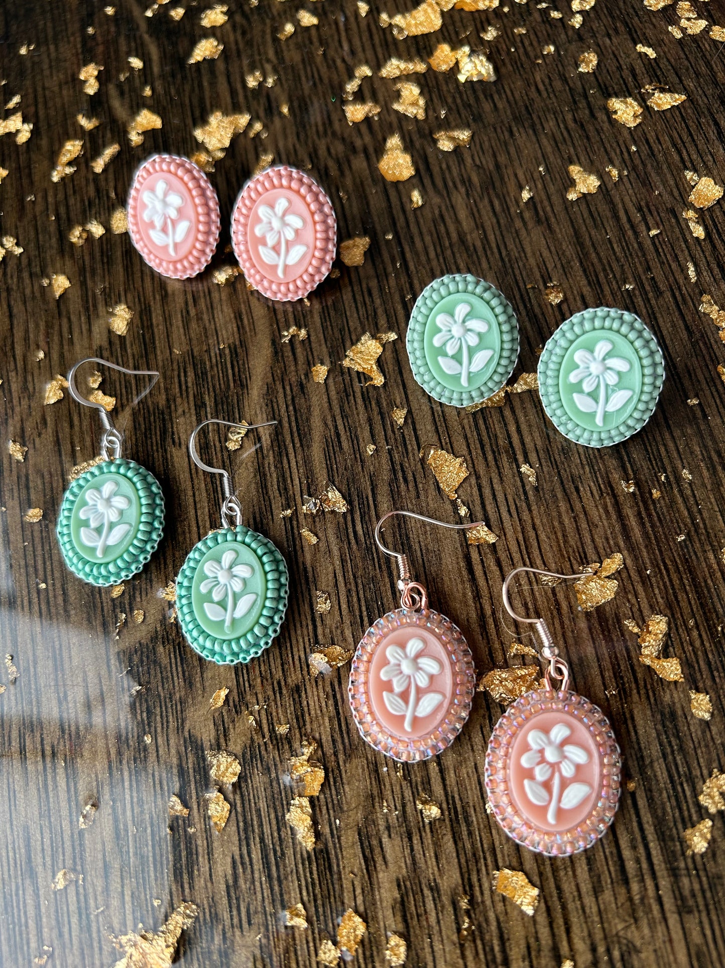Floral Portrait Earrings