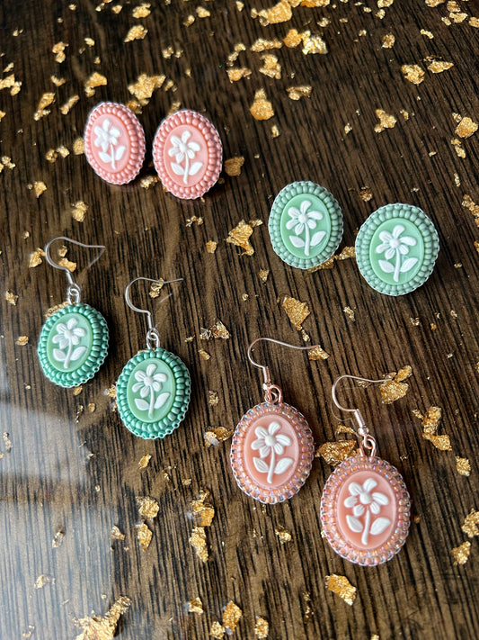 Floral Portrait Earrings