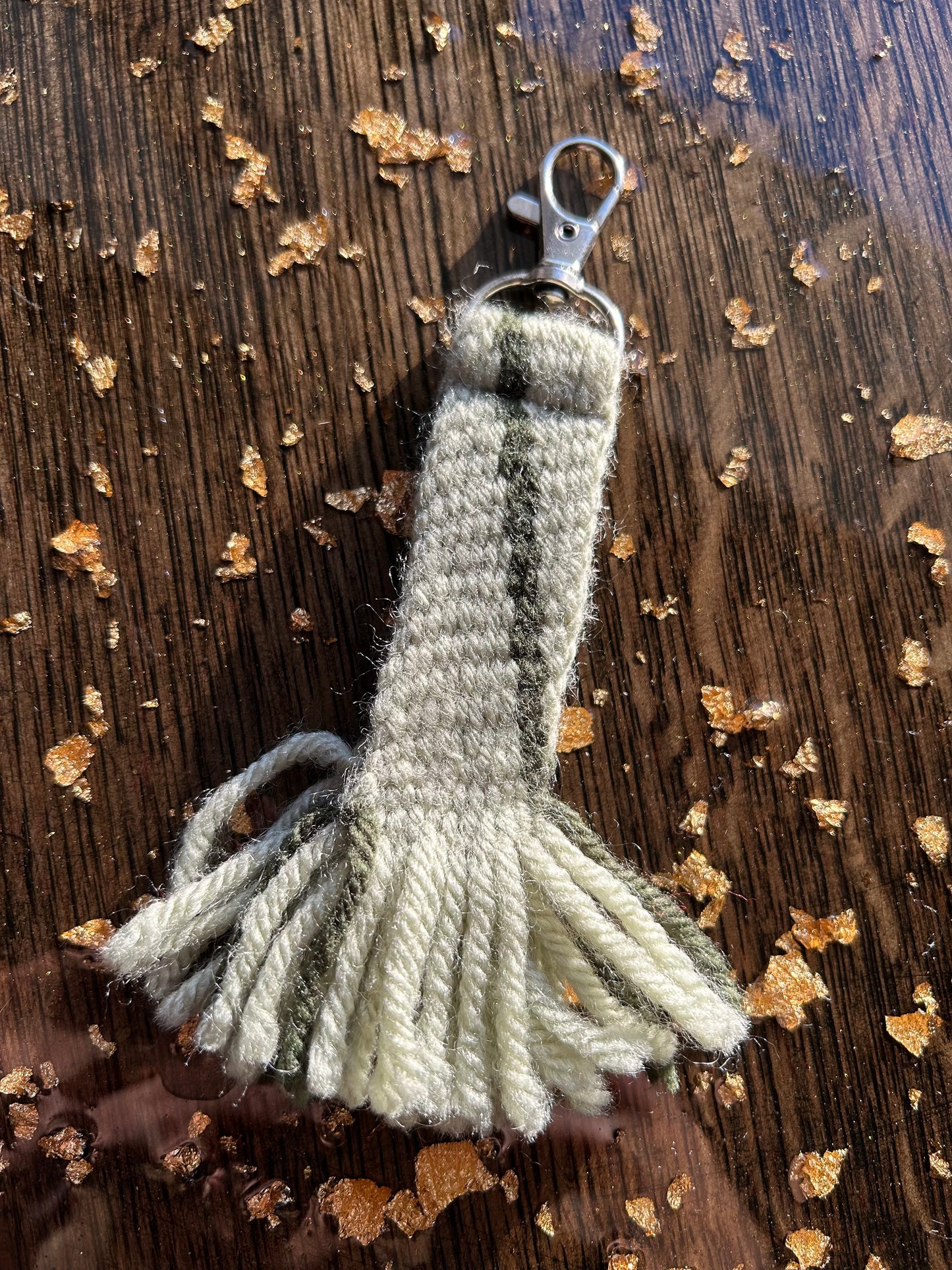 Finger-woven Sash Keychains