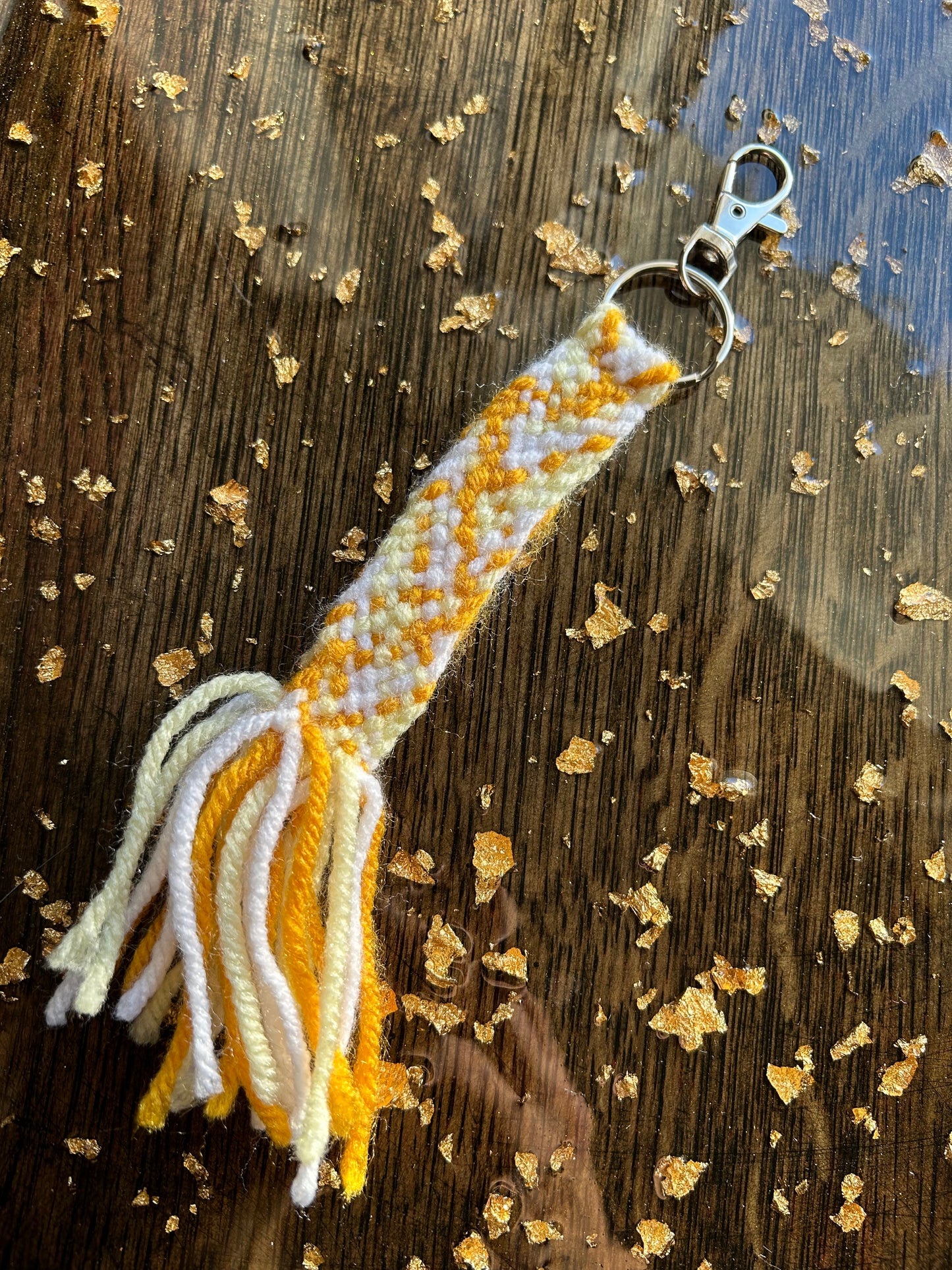 Finger-woven Sash Keychains