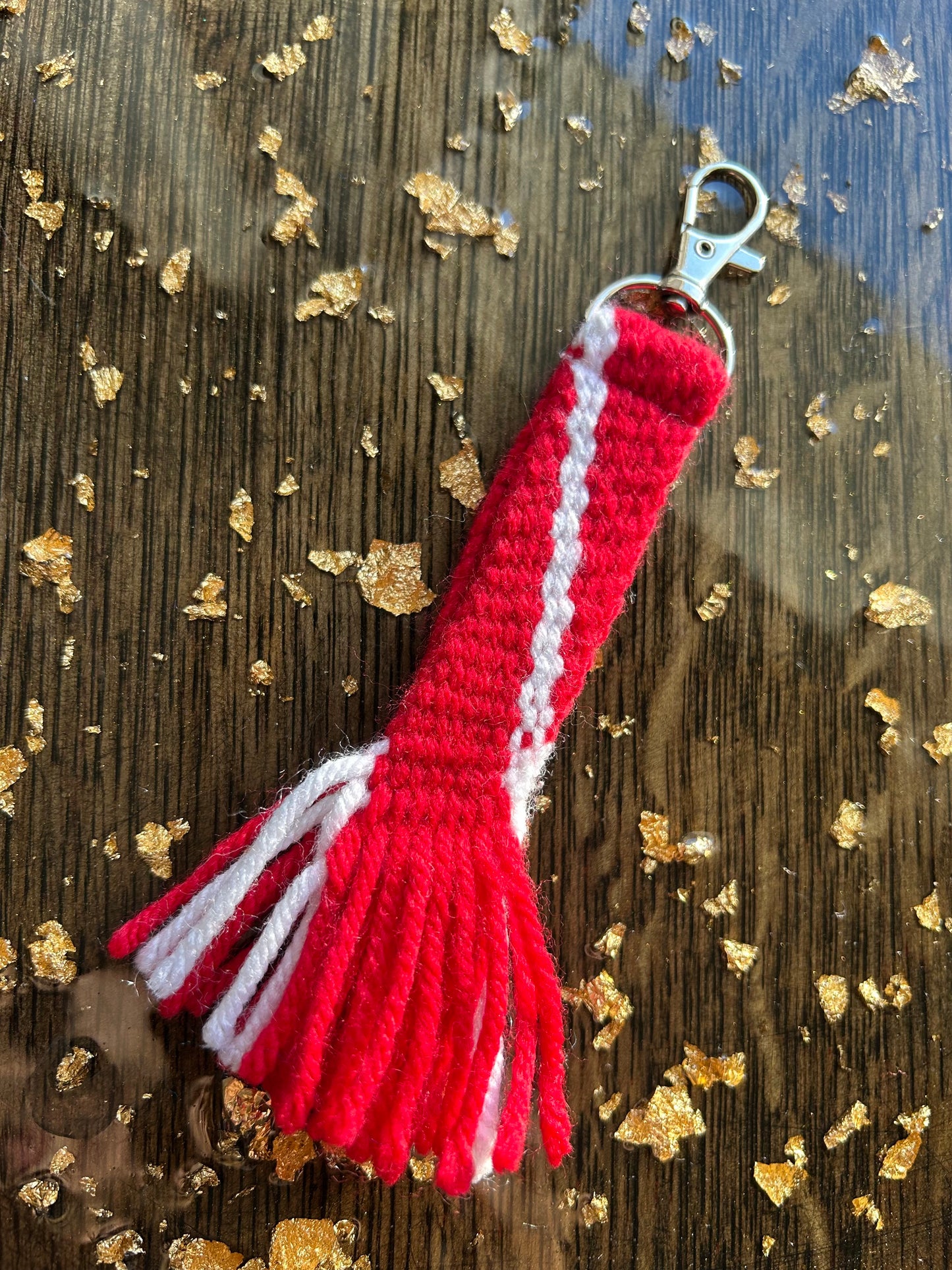 Finger-woven Sash Keychains