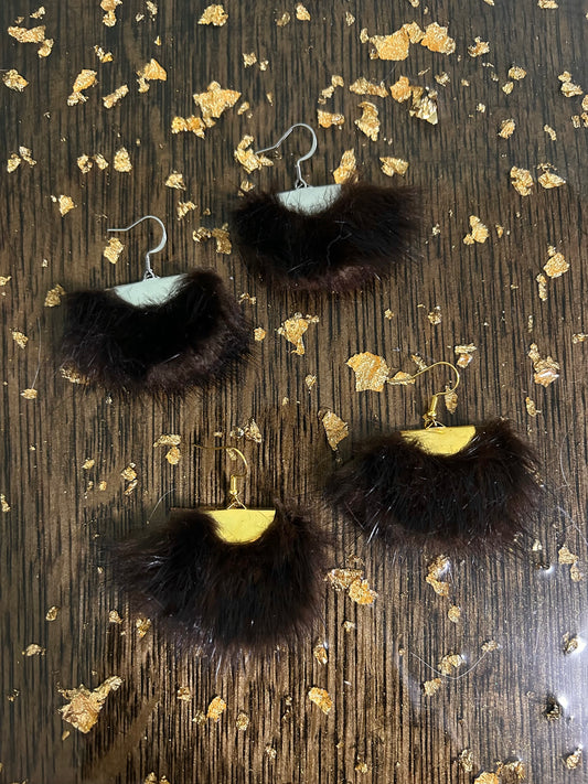 Fur Earrings
