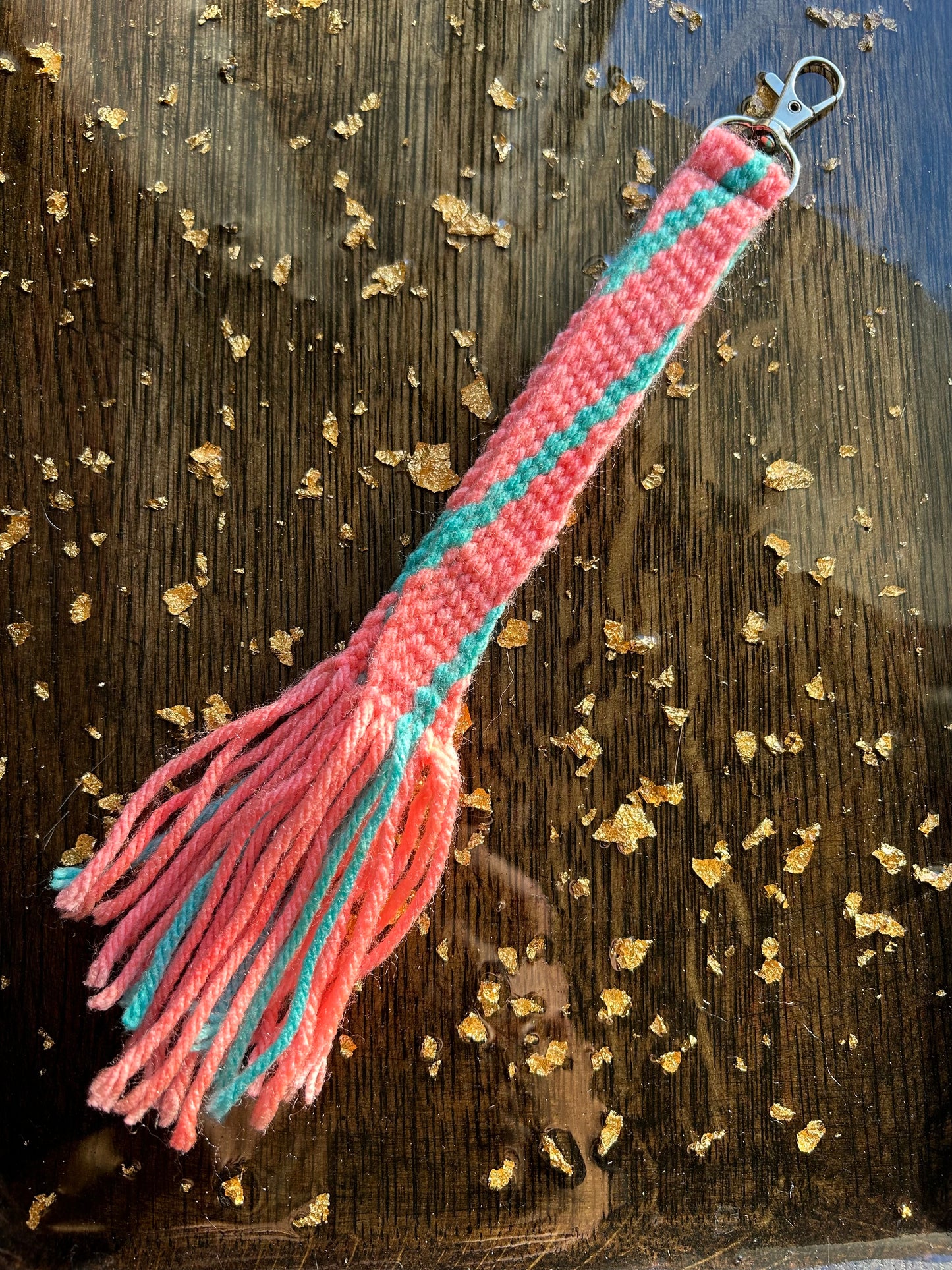 Finger-woven Sash Keychains