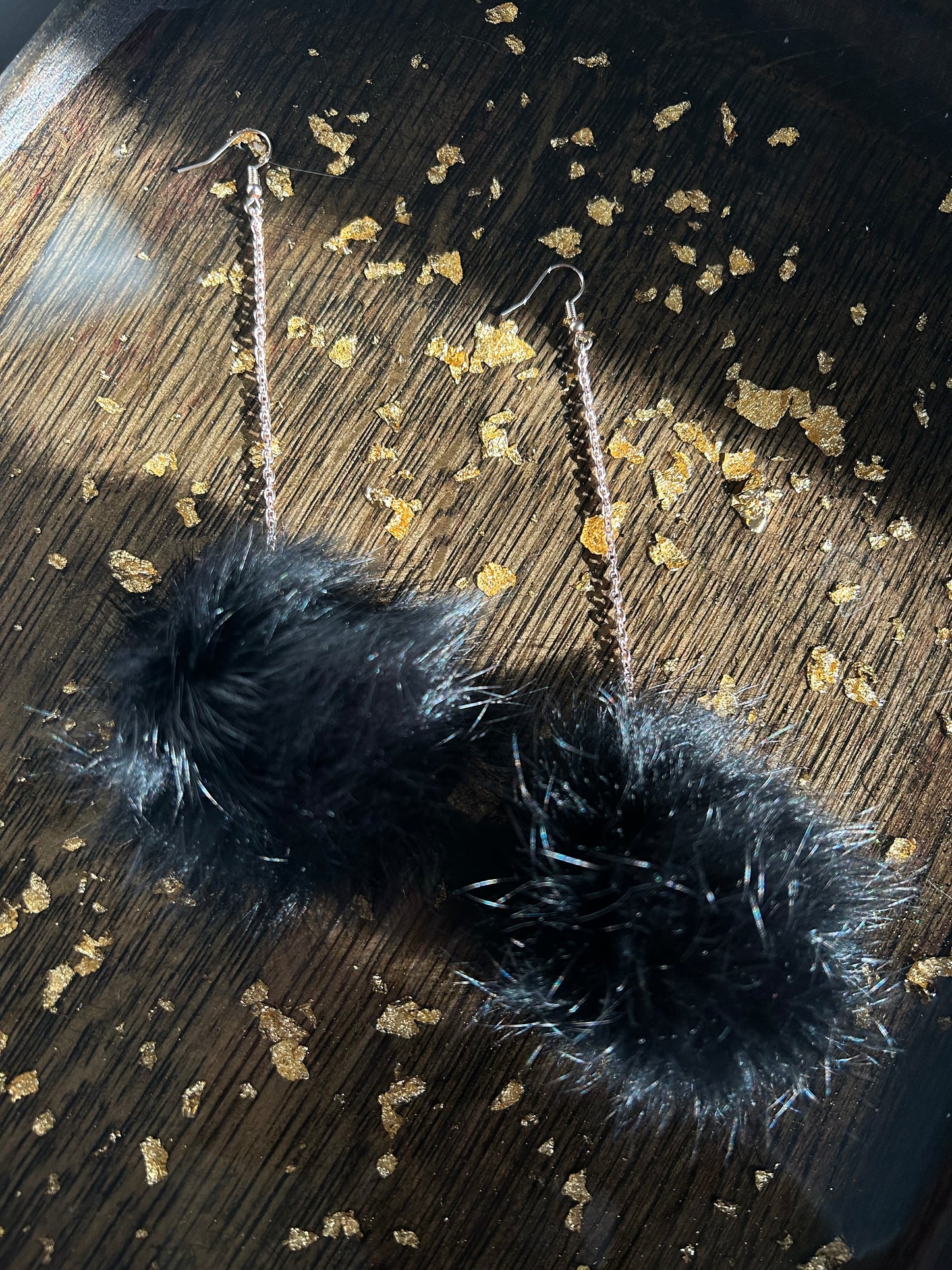 Single Pompom Earrings