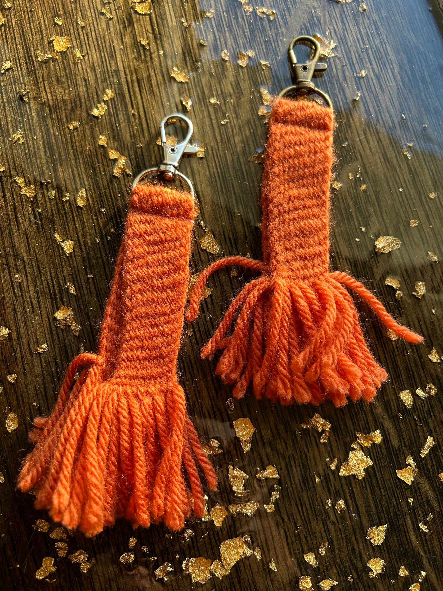 Finger-woven Sash Keychains