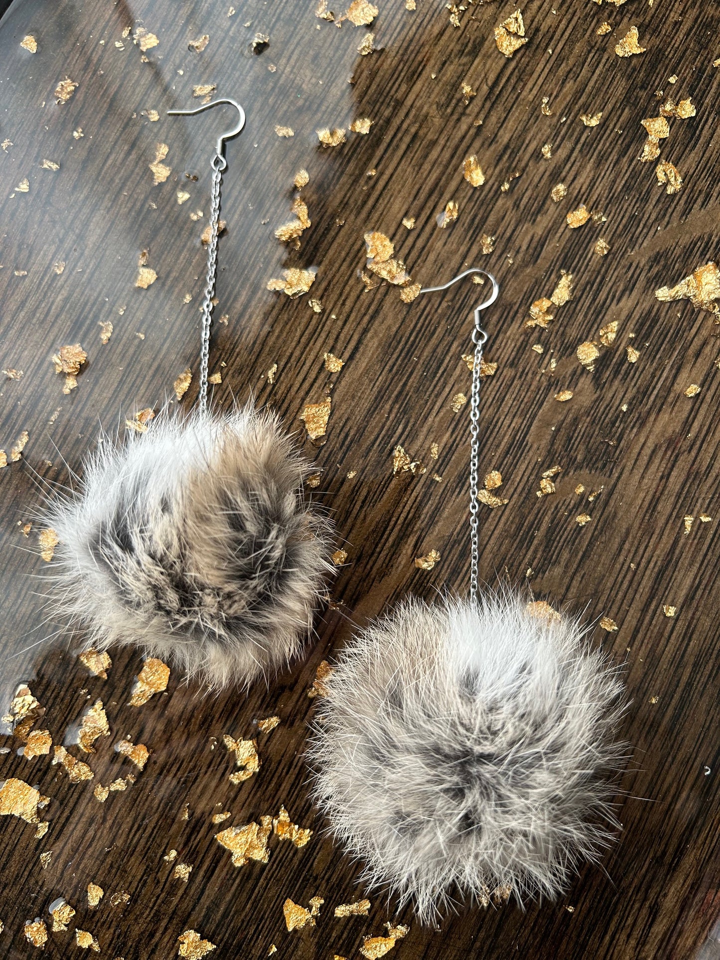 Single Pompom Earrings