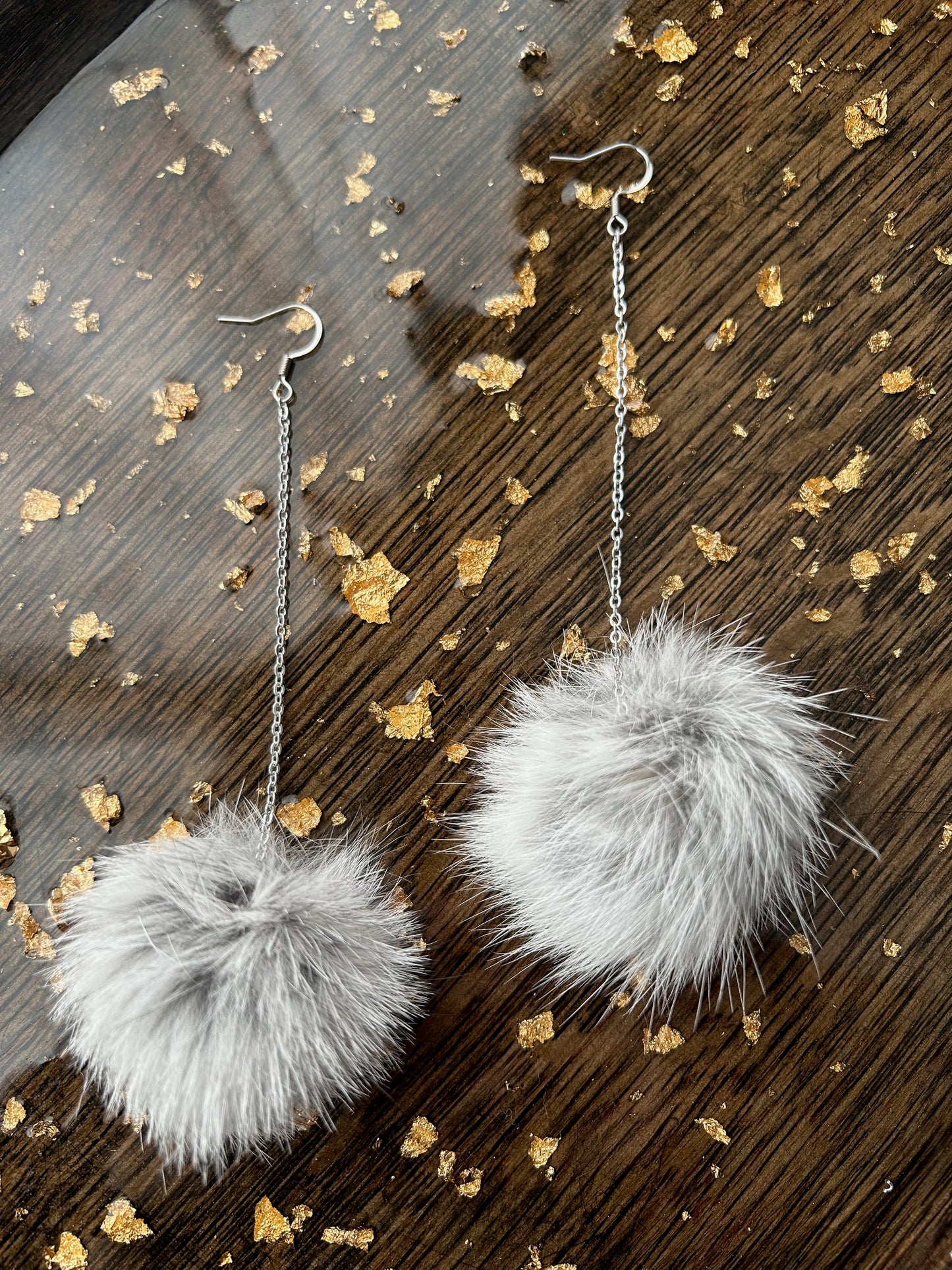 Single Pompom Earrings